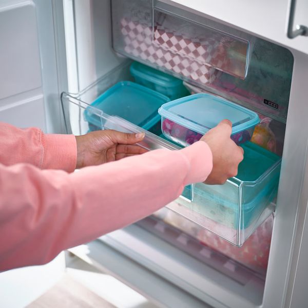PRUTA Контейнер для продуктов с крышкой - синий 0.6 л - фото 3
