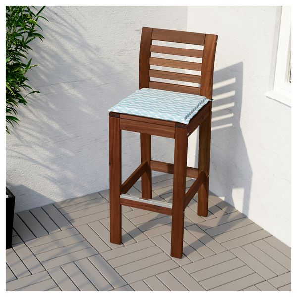 Подушка на садовый стул НЭСТОН, голубой (40x40 см) - фото 2