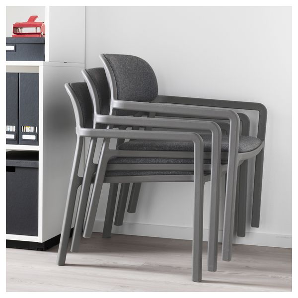 Кресло ЮППЕРЛИГ, Гуннаред темно-серый - фото 5