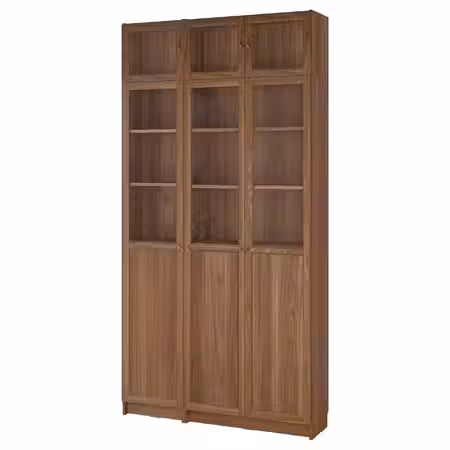 BILLY / OXBERG Стеллаж с верхними полками/дверьми