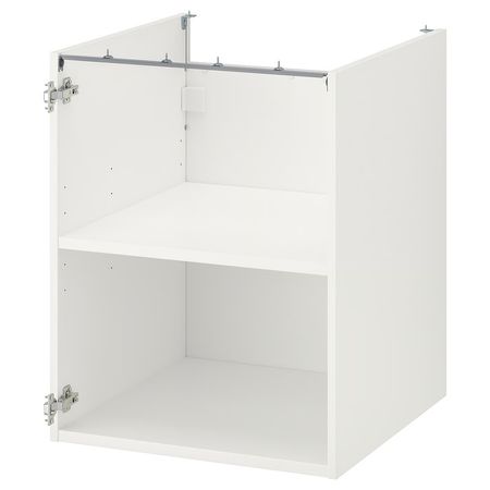 ENHET Напольный шкаф с полкой - белый 60x60x75 см