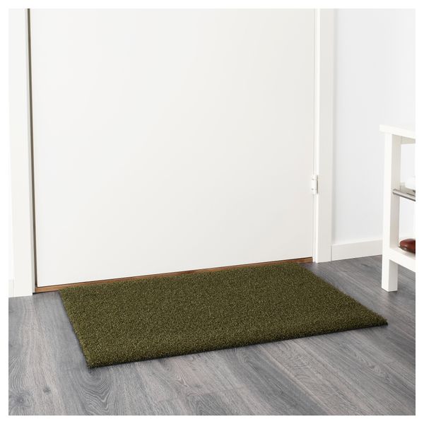 Придверный коврик ОПЛЕВ, д/дома/улицы темно-зеленый (50x80 см) - схема-чертеж с размерами