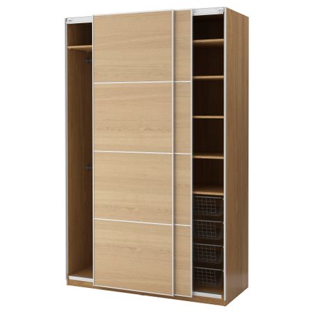 Гардероб ПАКС, под дуб, Ильсенг дубовый шпон (150x66x236 см)