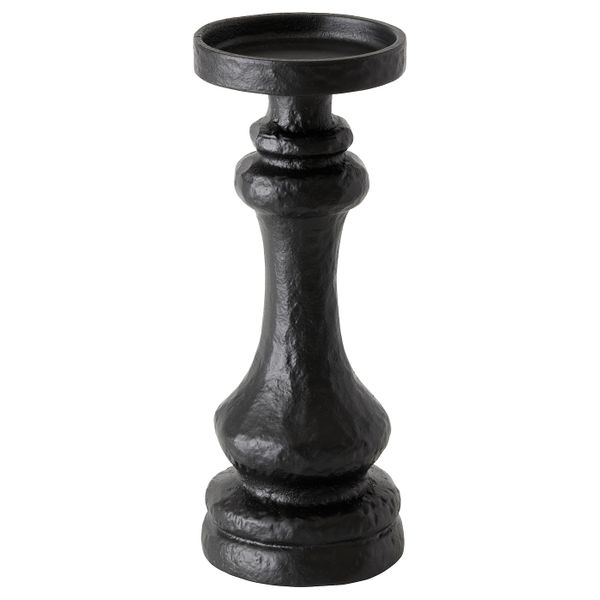 Подсвечник для свечи/форм свечи, черный 20 см IKEA EFTERSKÖRD ЭФТЕРСКЁРД 905.035.39 - фото 1