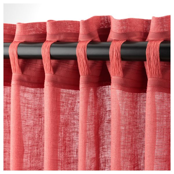 Гардины, 1 пара ЛЕЙОНГЭП, розовый (145x300 см) - схема-чертеж с размерами