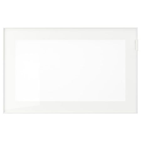 Стеклянная дверь, белый, матовое стекло 60x38 см IKEA GLASSVIK ГЛАССВИК 203.839.55