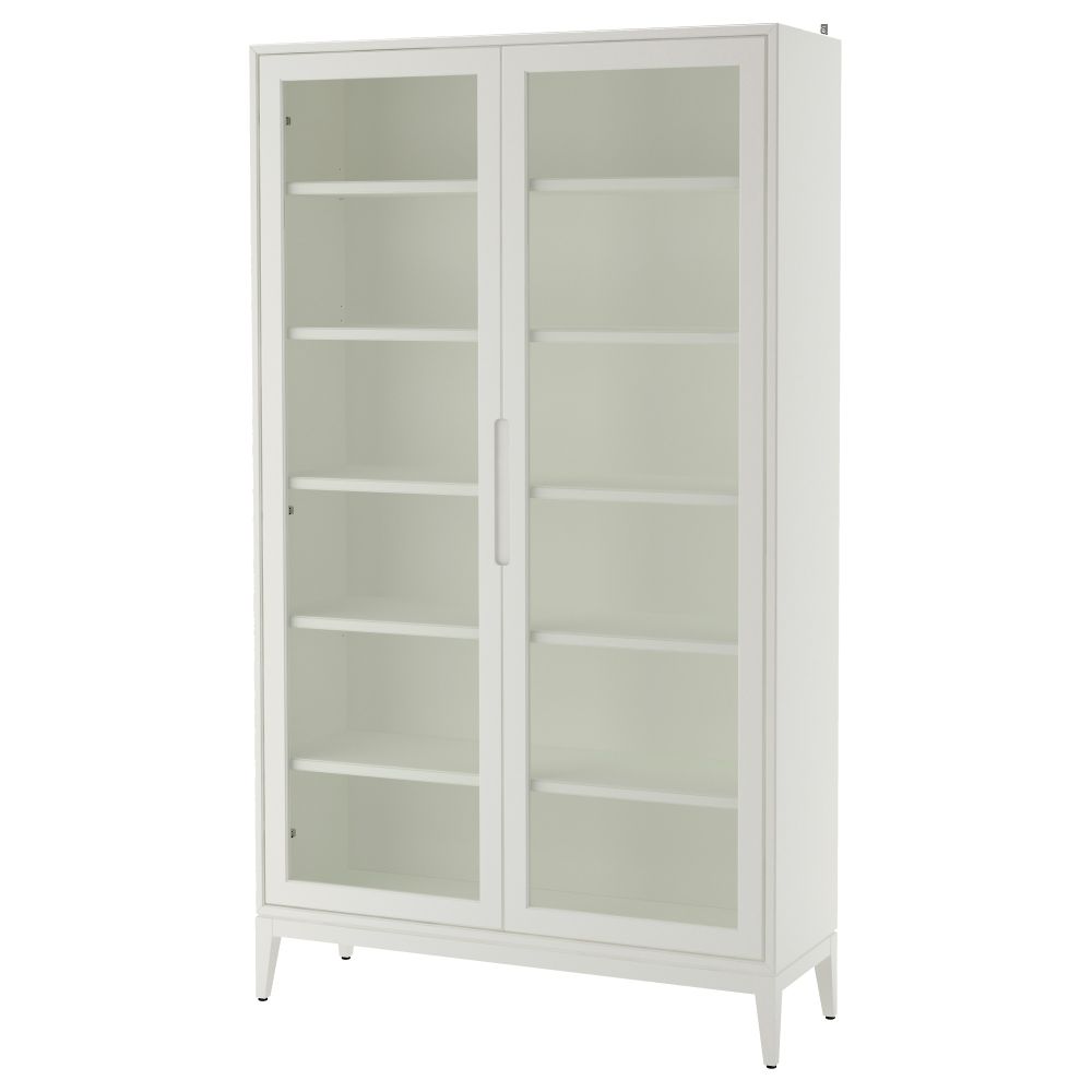 Шкаф-витрина, белый, 118x203 см IKEA REGISSÖR РЕЖИССЁР 303.420.78 - фото 1