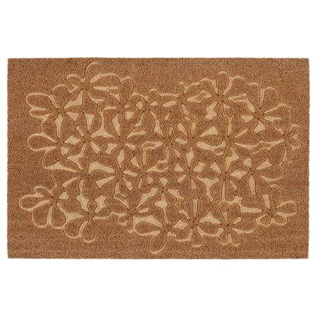 Придверный коврик, 60x90 см, цветок естественный, бежевый IKEA HÄNGBRO 205.654.32