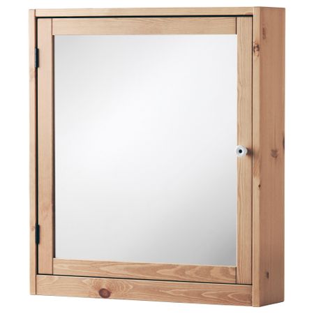Шкафчик зеркальный СИЛВЕРОН, светло-коричневый (60x14x68 см)