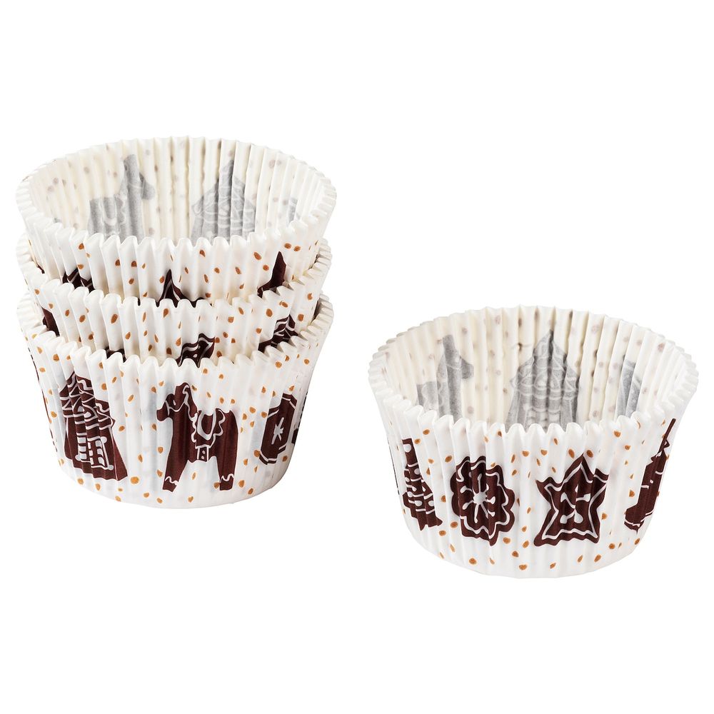 Формочка для выпечки, орнамент «имбирное печенье» белый/коричневый IKEA VINTER 2020 ВИНТЕР 2020 604.721.67 - фото 1