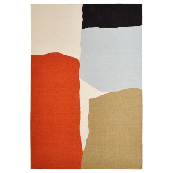 Ковер безворсовый, ручная работа/разноцветный 133x195 см IKEA TVINGSTRUP ТВИНГСТРУП 504.953.72 - фото 1