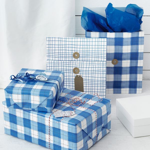 Рулон оберточной бумаги, синий, клетчатый орнамент, 3x0.7 м IKEA ВИНТЕР 2019 504.315.11 - схема-чертеж с размерами