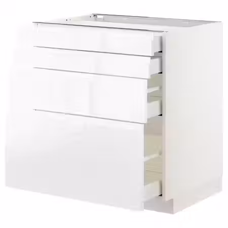 METOD / MAXIMERA Напольн шкаф 4 фронт панели/4 ящика