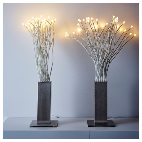 Настольная лампа, светодиодная СТРАННЕ, сталь (77 см) - схема-чертеж с размерами