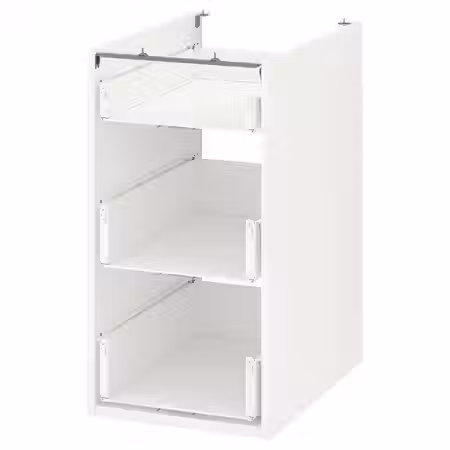 ENHET Напольный шкаф с 3 ящиками - белый 40x60x75 см