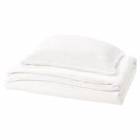 SCHERSMIN ШЕРСМИН Пододеяльник и наволочка - белый 150x200/50x60 см