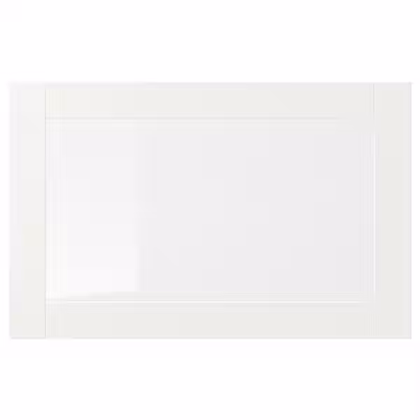 SINDVIK Стеклянная дверь - белый/прозрачное стекло 60x38 см - фото 1