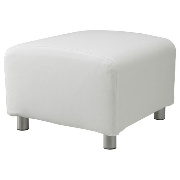 Чехол на пуф КЛИППАН, Гранон белый - фото 1