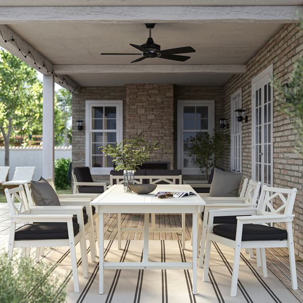 Стол + 6 кресел, для сада IKEA BONDSTOCKHOLM СТОКГОЛЬМMEN БОНДХОЛЬМЕН 795.512.49 - схема-чертеж с размерами