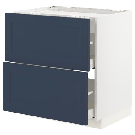 Шкаф для варочной панели, 2 фасада, 2 ящика IKEA METOD МЕТОД, MAXIMERA МАКСИМЕРА 494.029.63