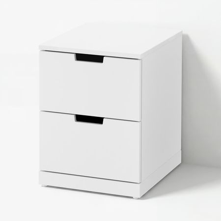 NORDLI Комод с 2 ящиками - белый 40x54 см