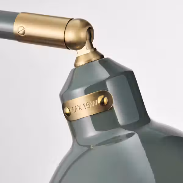 RÖDFLIK РЁДФЛИК Светильник напольный/для чтения - серо-зеленый - фото 4