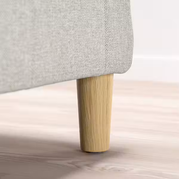 BRYNILEN Ножка - под дуб 12.5 см - схема-чертеж с размерами