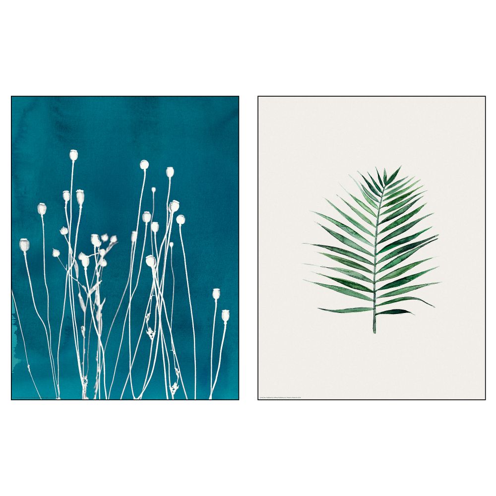 Набор постеров, 2 штуки ТВИЛЛИНГ, Растения (30x40 см) - схема-чертеж с размерами