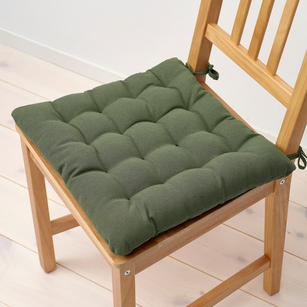 VIPPÄRT Подушка на стул - зеленый 38x38x6.5 см - фото 2