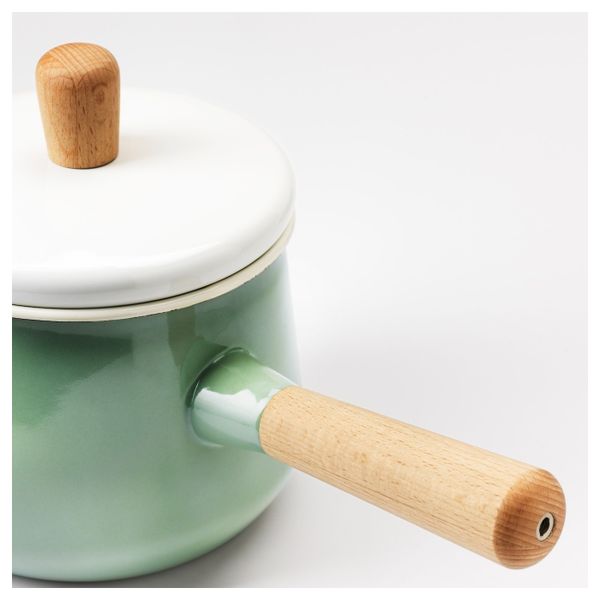 Ковш с крышкой, зеленый 1.5 л IKEA KASTRULL КАСТРУЛЛ 703.756.32 - фото 3