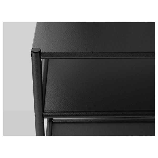 Тумба прикроватная ФИРЕСДАЛЬ, черный (45x38 см) - схема-чертеж с размерами