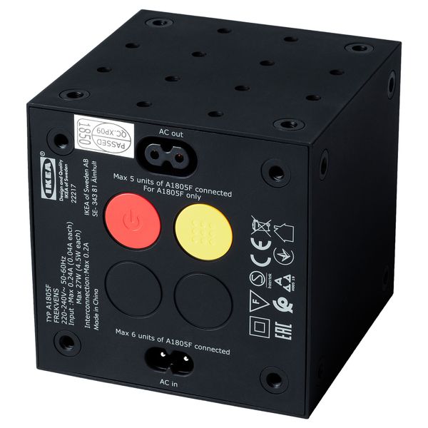 Многофункционнальная подсветка, светодиод, черный IKEA FREKVENS 304.203.54 - фото 3