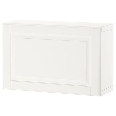 Комбинация настенных шкафов, белый/Смевикен белый 60x22x38 см IKEA BESTÅ БЕСТО 394.412.72