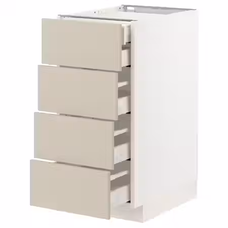 METOD / MAXIMERA Напольный шкаф 4фасада/2нзк/3срд ящ