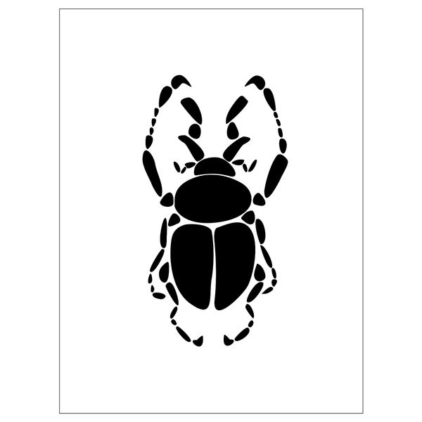 Постер, Черный жук, 30x40 см IKEA DRÖMBILD ДРЁМБИЛЬД 404.360.95 - фото 2