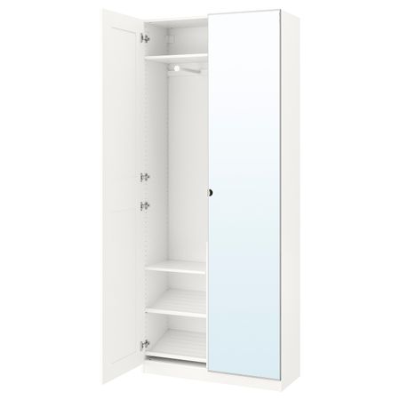Гардероб, белый, Гримо Викедаль, 100x38x236 см IKEA ПАКС 893.001.23