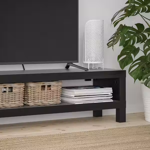 LACK Тумба под ТВ - черно-коричневый 120x35x36 см - фото 3