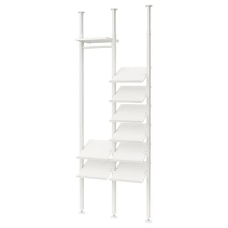 Гардероб, комбинация, белый 95x36x222-350 см IKEA ELVARLI ЭЛВАРЛИ 192.039.84