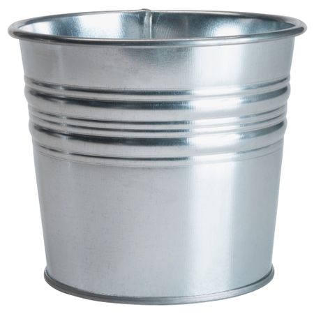 Кашпо СОККЕР, оцинковка д/дома/улицы, оцинковка (10.5 см)