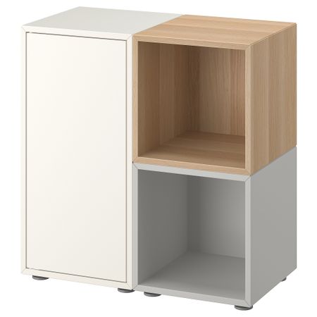 Комбинация шкафов с ножками, 70x35x72 см, белый, светло-серый IKEA EKET ЭКЕТ 594.944.72