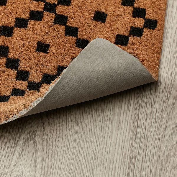 Придверный коврик, естественный, черный, 40x60 см IKEA SNABBKÖP 105.874.20 - схема-чертеж с размерами