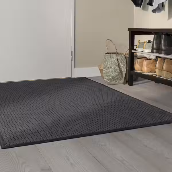 VATTENVERK ВАТТЕНВЕРК Придверный коврик для дома - темно-серый 100x150 см - фото 3