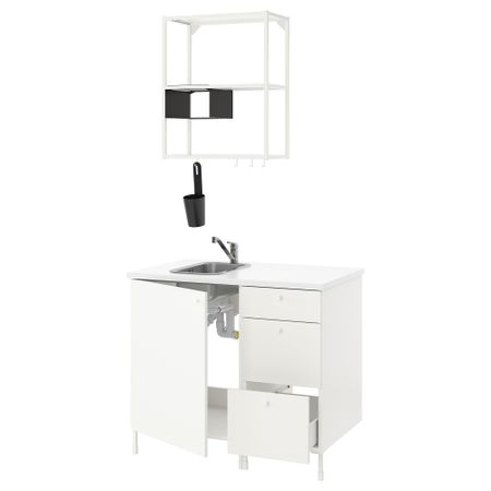 Кухня, белый, 103x63.5x222 см IKEA BEGIVENHET БЕГИВЕНХЕТ 393.366.81