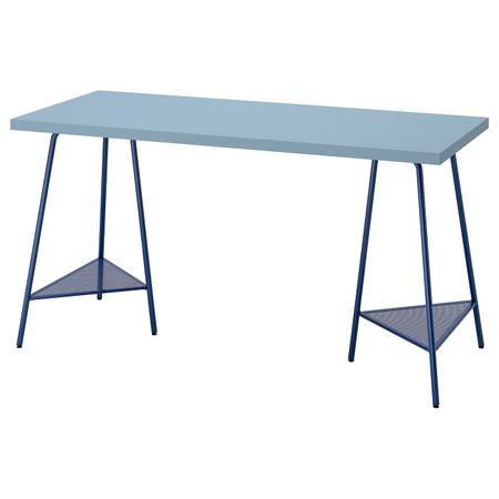 Письменный стол, голубой/темно-синий 140x60 см IKEA LAGKAPTEN ЛАГКАПТЕН / TILLSLAG ТИЛЛЬСЛАГ 294.173.95