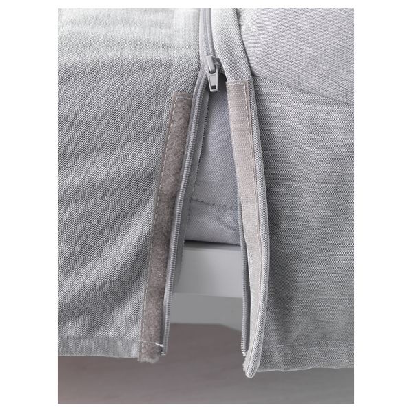 Диван-кровать 3-местный БЕДИНГЕ МУРБО, Книса светло-серый - фото 3