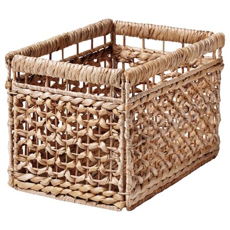 Корзина, листья банана/естественный 35x25x25 см IKEA TÄTING ТЭТИНГ 804.745.99