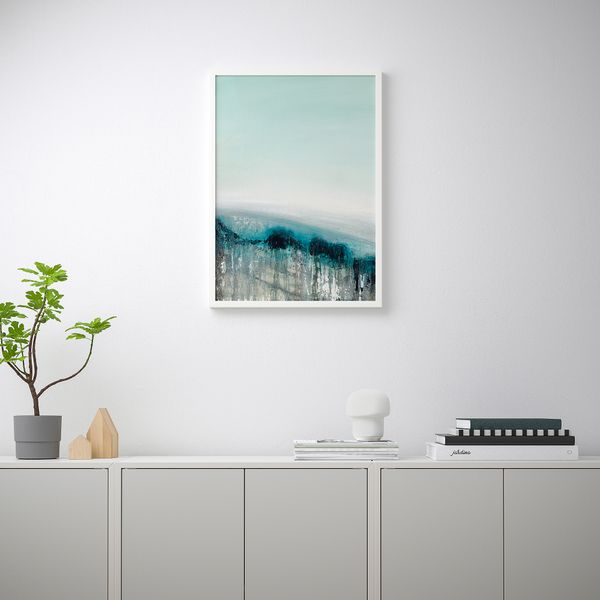 Постер, Пейзаж в синих тонах, 50x70 см IKEA DRÖMBILD ДРЁМБИЛЬД 904.358.66 - схема-чертеж с размерами