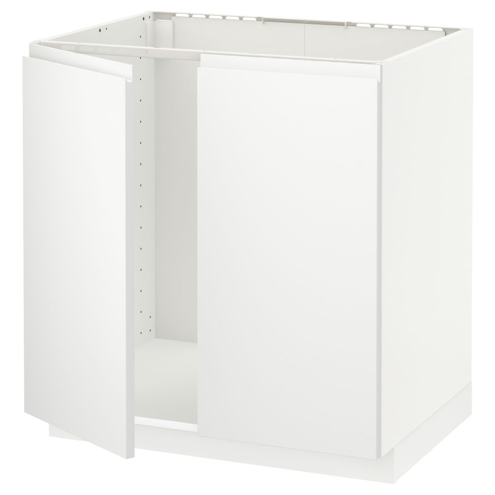 Напольный шкаф для мойки + 2 двери, 80x60 cm IKEA METOD МЕТОД 694.589.92 - фото 1