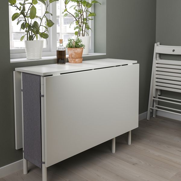 Стол и 4 стула, 33x89x145, 98 см, белый, светло-серый, белый IKEA TERJE ТЕРЬЕ, KALLHÄLL КАЛЛХЭЛЛ 594.281.80 - фото 5