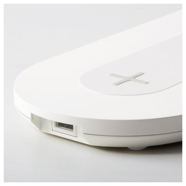 Тройн подставка для/беспровод зарядки НУРДМЭРКЕ, белый - фото 4